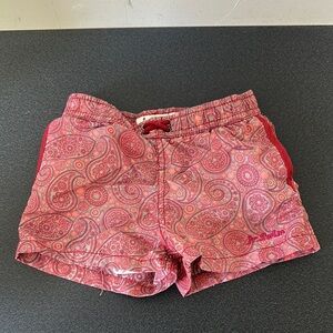 Red Swim Trunks Lightweight Elastic Waistband vintage 90’s